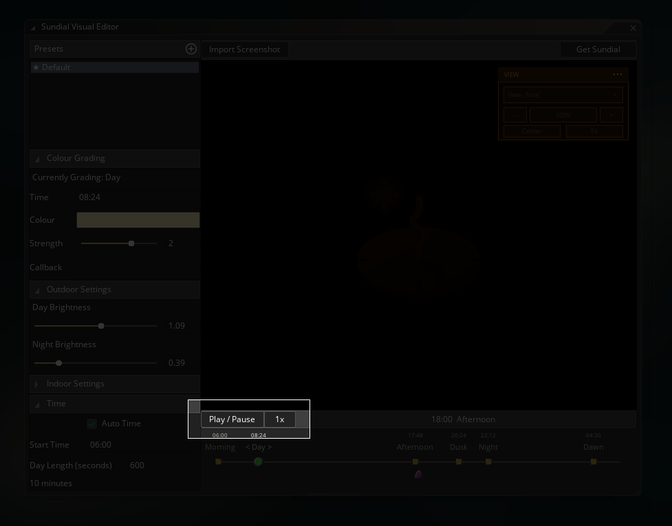 Sundial play preview highlighted