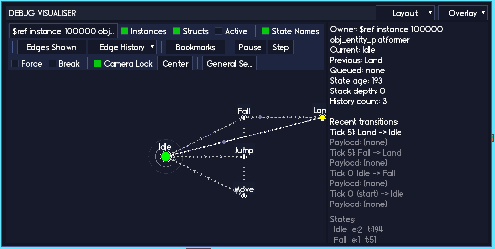 Visual Debugger interface